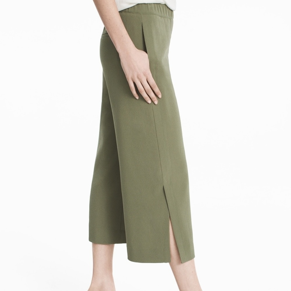 WHBM SOFT SPLIT WIDE LEG CROP PANTS - Picture 2 of 6